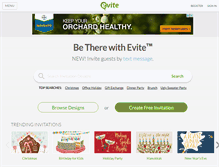 Tablet Screenshot of americangreetings.evite.com