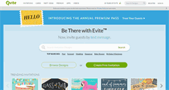 Desktop Screenshot of my.evite.com