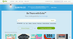 Desktop Screenshot of evite.com